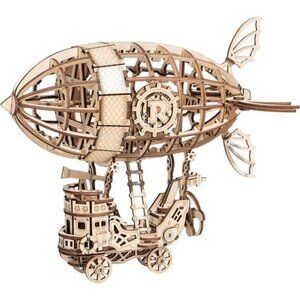 Rolife 3D Wooden Puzzle Airship for Kids, Wooden Airship Model for Adults Model